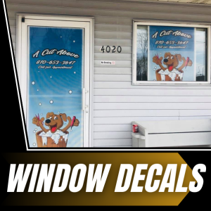 From concept to installation, we provide custom window decals that not only beautify your windows but also attract attention and engage your audience.